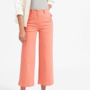 Everlane Wide Leg Crop Pant Coral Size 4 - NWOT